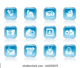 E-mail and Message Icons - vector icon set