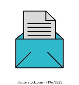 email message letter envelope open icon