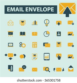 email, message, mail  icons, signs vector concept 