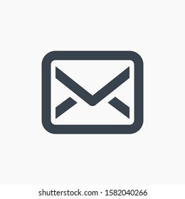 Email message material design line vector icon