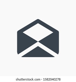 Email message material design line vector icon