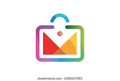 Email message notification concept New email message on the smartphone screen Vector illustration in flat style logo design