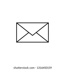 email message outline icon. Signs and symbols can be used for web, logo, mobile app, UI, UX