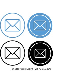 Símbolo del mensaje de correo electrónico en el fondo blanco

