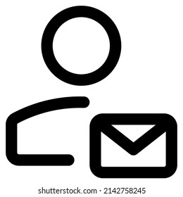 E-Mail-Nachricht eines Nutzers, der online empfangen wurde