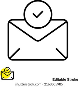 Email Message Vector Line Icon