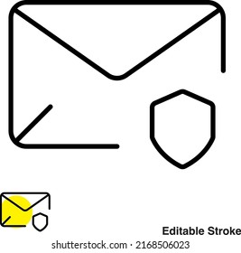 Email Message Vector Line Icon