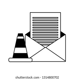 email message warning data