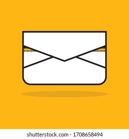 Mensaje de correo electrónico, icono de correo electrónico, ilustración de vector
