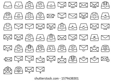 
Email and Messaging Isolated Vector icon every single icon can easily modify or edit
