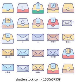 
Email and Messaging Isolated Vector icon every single icon can easily modify or edit
