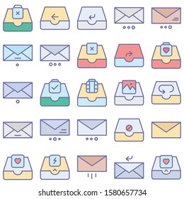 
Email and Messaging Isolated Vector icon every single icon can easily modify or edit
