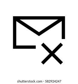 Email mini line, icon, background and graphic. The icon is black and white, linear  flat, vector, pixel perfect, minimal, suitable for web and print. 