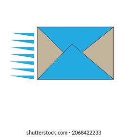 email minimalist logo or mail illustration