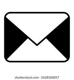 Email mixed glyph icon. Simple vector icon design in glyph style. Editable vector format