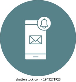 Email, mobile, notification, message icon vector image. Can also be used for cyber security. Suitable for use on web apps, mobile apps and print media.