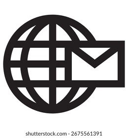 Email Modern Vector Icon – Minimal Illustration Symbol Template for Web Mobile App UI Design