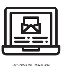 Email Modern Vector Icon – Minimal Illustration Symbol Template for Web Mobile App UI Design