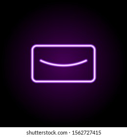 Email neon icon. Simple thin line, outline vector of school icons for ui and ux, website or mobile application
