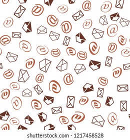 E-mail, Network Seamless vector EPS 10.  Texture background for textile, print, paper, fabric background, wallpaper