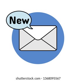 Email New Message Icon Envelope Symbol Letter