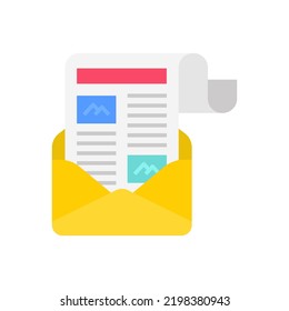 Email Newsletter icon in vector. Logotype