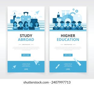 Email, or newsletter templates for announcements or promotional needs in study abroad and higher education programs