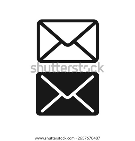 Email notice icon template. Flat simple style trend modern edm e-mail logotype graphic design isolate, concept of you've got mail and full inbox