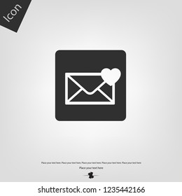 Email notification with heart icon