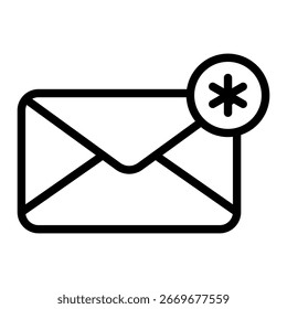 Elemento De Icono De Notificación De Correo Electrónico Para Diseño