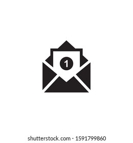 Email notification icon symbol vector illustration