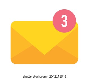 email notifications counter messaging icon