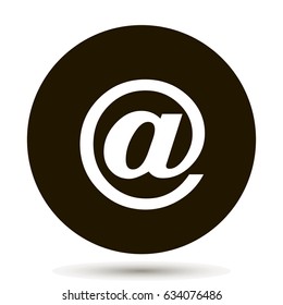 e-mail on black background