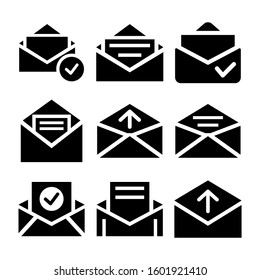 email open icon isolated sign symbol vector illustration - Collection of high quality black style vector icons
