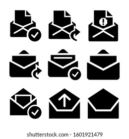 email open icon isolated sign symbol vector illustration - Collection of high quality black style vector icons
