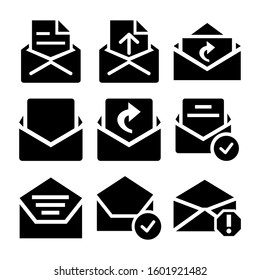 email open icon isolated sign symbol vector illustration - Collection of high quality black style vector icons

