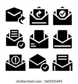 email open icon isolated sign symbol vector illustration - Collection of high quality black style vector icons
