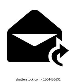 email open icon isolated sign symbol vector illustration - Collection of high quality black style vector icons
