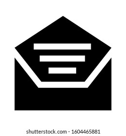 email open icon isolated sign symbol vector illustration - Collection of high quality black style vector icons
