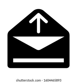 email open icon isolated sign symbol vector illustration - Collection of high quality black style vector icons
