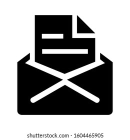 email open icon isolated sign symbol vector illustration - Collection of high quality black style vector icons

