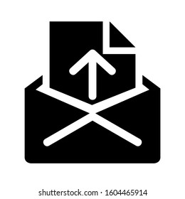 email open icon isolated sign symbol vector illustration - Collection of high quality black style vector icons
