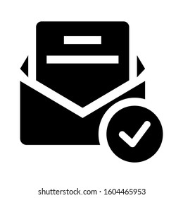email open icon isolated sign symbol vector illustration - Collection of high quality black style vector icons
