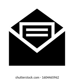 email open icon isolated sign symbol vector illustration - Collection of high quality black style vector icons
