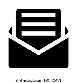 email open icon isolated sign symbol vector illustration - Collection of high quality black style vector icons
