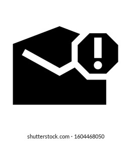 email open icon isolated sign symbol vector illustration - Collection of high quality black style vector icons
