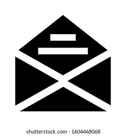 email open icon isolated sign symbol vector illustration - Collection of high quality black style vector icons
