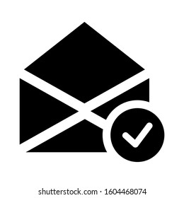 email open icon isolated sign symbol vector illustration - Collection of high quality black style vector icons
