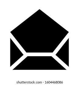 email open icon isolated sign symbol vector illustration - Collection of high quality black style vector icons
