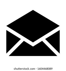 email open icon isolated sign symbol vector illustration - Collection of high quality black style vector icons
